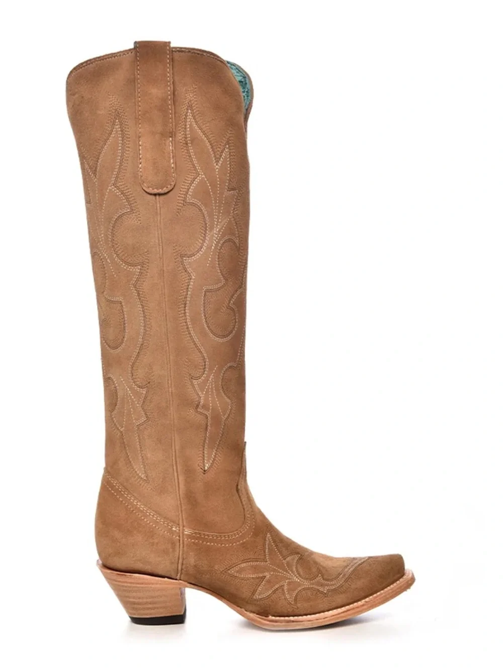 Corral Women's Tall Tan Suede Western Boots sz 8.5 NWOT